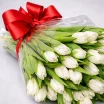 Вся моя нежность - букет из белых тюльпанов 3